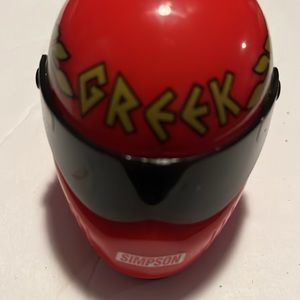 Simpson Mini Helmet Limited First Edition NHRA’s Chris “The Greek” Karamesines